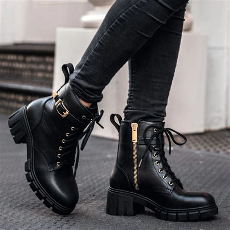 designer combat boot